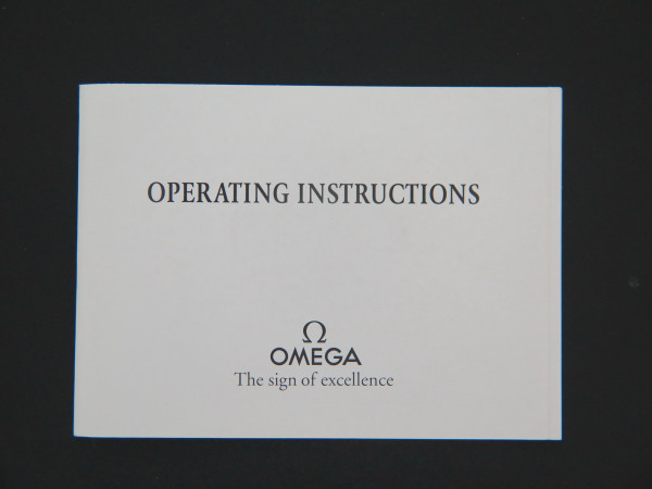 Omega - Operating Instructions Booklet for cal. 1861/1863