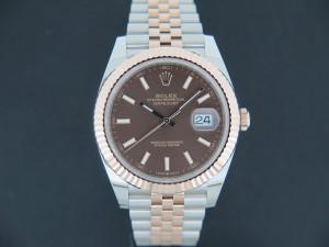 Rolex Datejust 41 Everose/Steel Choco Dial 126331