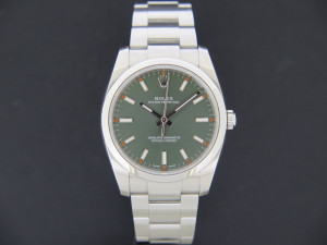 Rolex Oyster Perpetual 34 Olive Dial 114200