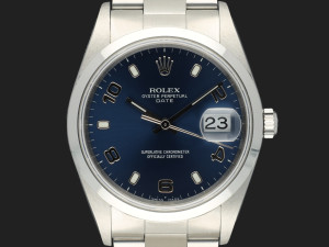 Rolex Date Blue Arab Dial 15200