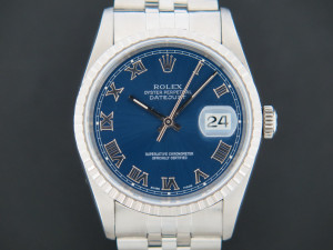 Rolex Datejust Blue Roman Dial 16220