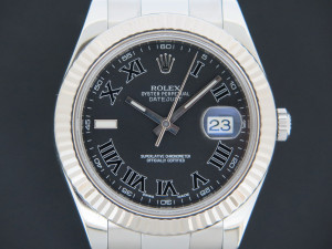 Rolex Datejust II Grey Roman Dial 116334