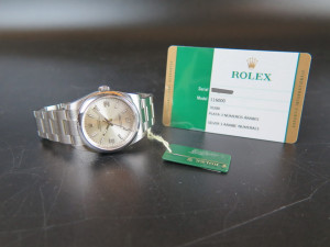 Rolex Oyster Perpetual Silver Dial 116000