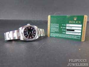 Rolex Oyster Perpetual 116000 Black Dial With Pink Index 