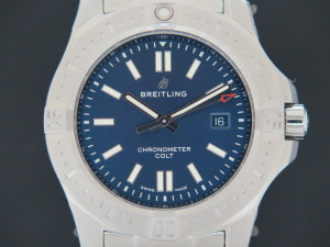 Breitling Chronomat Colt Automatic Blue Dial 44 NEW A17388