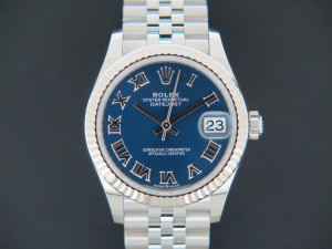 Rolex Datejust 31 Blue Roman Dial 278274 NEW