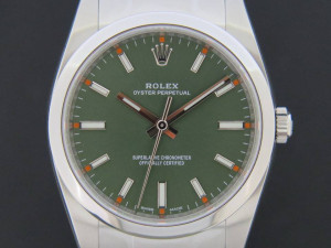 Rolex Oyster Perpetual Olive NEW 114200