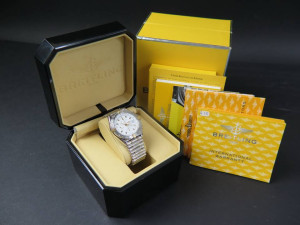 Breitling Chronomat White Dial B13352  Gold/Steel