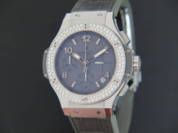 Hublot - Big Bang 41mm Earl Gray Diamond Chronograph