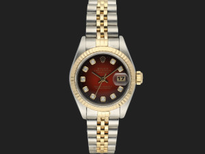 Rolex Lady-Datejust 26 Red Vignette Diamond Dial 69173