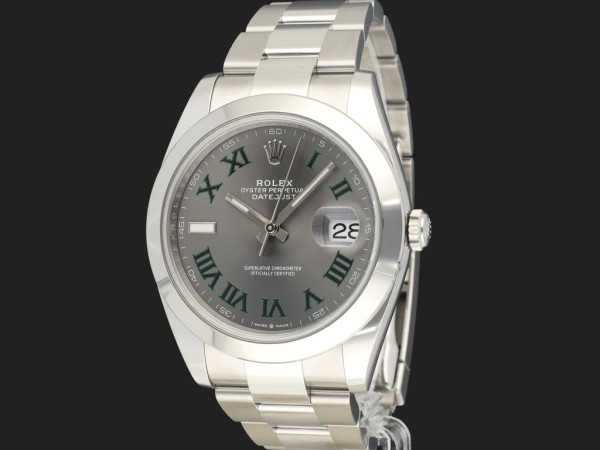Rolex - Datejust 41 Slate Roman Dial 126300 NEW