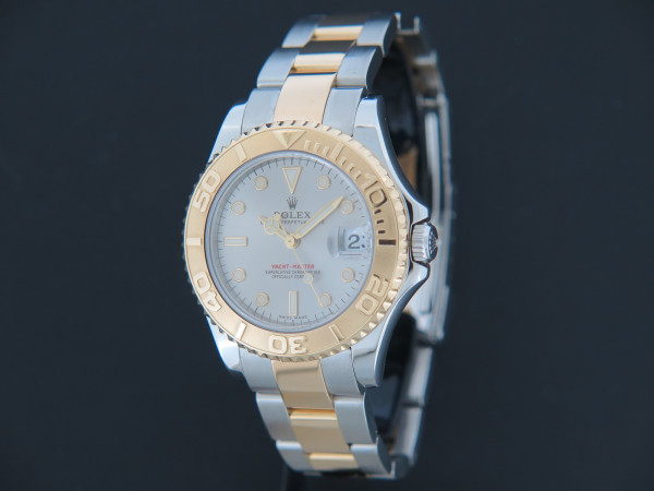 Rolex - Yacht-Master Midsize Gold/Steel 168623 Rhodium Dial
