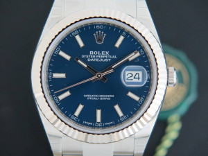 Rolex Datejust 41 Blue Dial 126334 NEW  FULL STICKERS