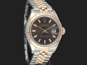 Rolex Lady-Datejust 28mm Everose/Steel Choco Dial 279171