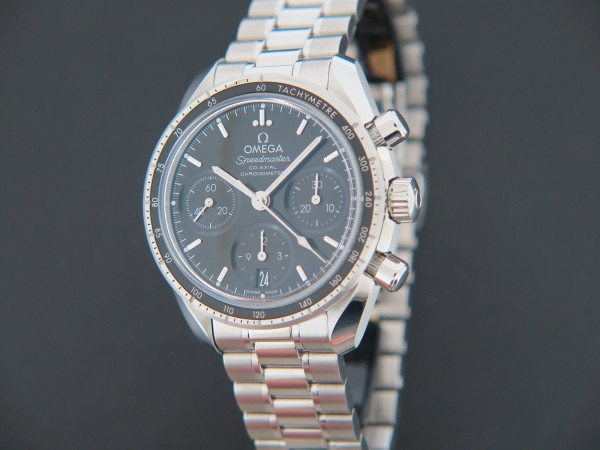 Omega - Speedmaster 38 Co‑Axial Chronometer Chronograph NEW 324.30.38.50.01.001
