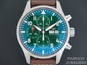 IWC Pilot's Watch Chronograph  Edition Racing Green Limited Edition NEW 
