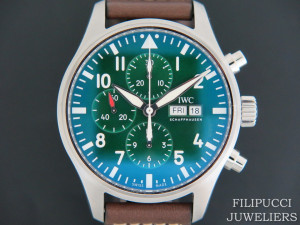 IWC Pilot's Watch Chronograph  Edition Racing Green Limited Edition NEW  