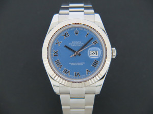 Rolex Datejust II Azzurro Dial 116334