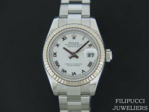 Rolex Datejust Ladies White Dial 179174