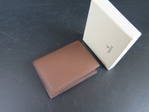 Rolex Wallet / card holder brown leather