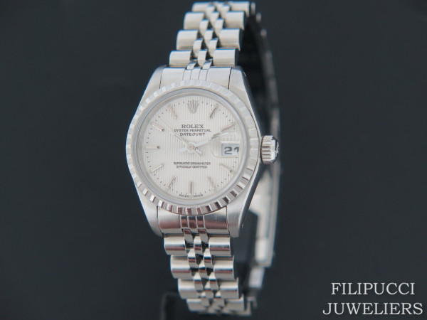 Rolex - Datejust Lady 26mm Silver Tapestry Dial