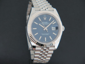 Rolex Datejust 41 Blue Motif Dial 126334 NEW