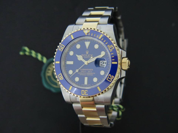 Rolex - Submariner Date Gold/Steel Blue Dial NEW 116613LB    