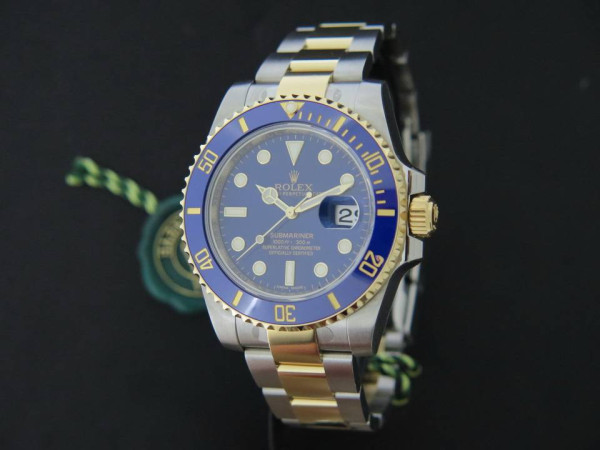 Rolex - Submariner Date Gold/Steel Blue Dial NEW 116613LB   