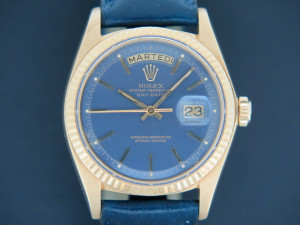 Rolex Day-Date Yellow Gold Blue Dial 1803