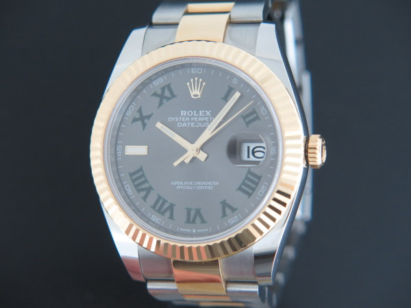 Rolex - Datejust 41 Gold/Steel Slate Dial NEW 126333 