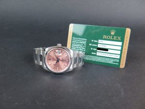 Rolex Date Pink Dial 115200 