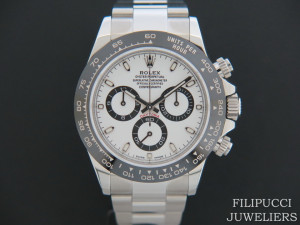 Rolex Daytona 116500LN NEW White Dial  Partly Stickers 