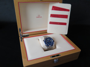 Omega Seamaster Diver 300M Co-Axial Master Chronometer Blue Dial 210.30.42.20.03.001 