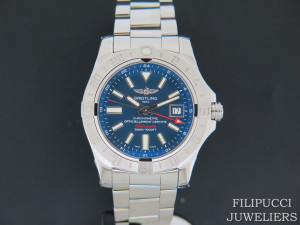 Breitling Avenger II GMT Blue Dial NEW A32390