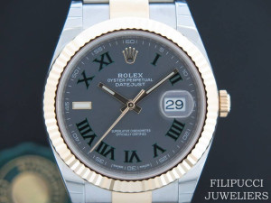 Rolex Datejust 41 Gold/Steel Slate Dial NEW 126333  