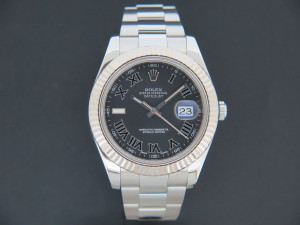 Rolex Datejust II Grey Roman Dial 116334