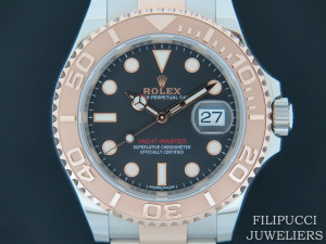 Rolex Yacht-Master Everosegold/Steel Black  Dial 116621