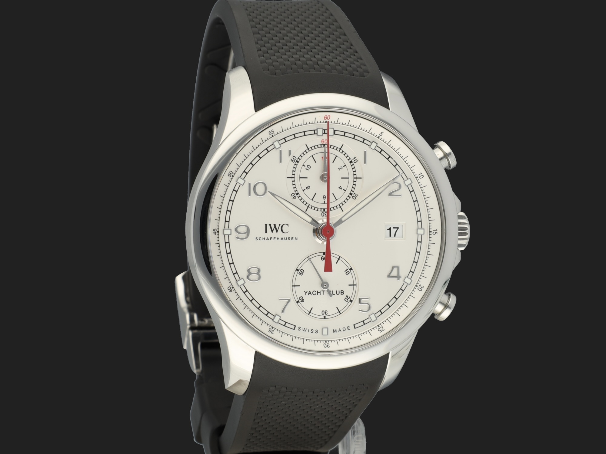IWC Portugieser Yacht Club Chronograph Silver Dial IW390502 Uhren Filipucci Juwelers
