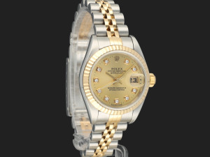 Rolex Lady Datejust Gold/Steel Champagne Diamond Dial 79173 