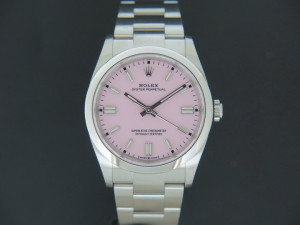 Rolex Oyster Perpetual Candy Pink Dial 126000 NEW