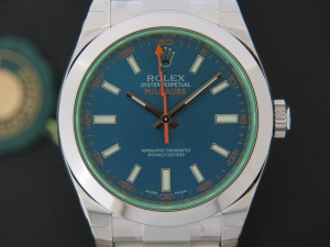 Rolex Milgauss GV Blue NEW 116400GV