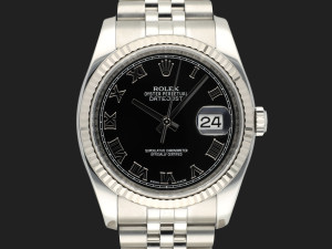 Rolex Datejust Black Roman Dial 116234