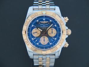 Breitling Chronomat 44 Gold/Steel Black Dial CB011012