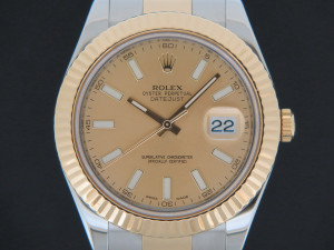 Rolex Datejust II Gold/Steel Champagne Dial 116333