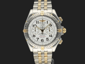 Breitling Crosswind Special Gold/Steel White Dial B44356