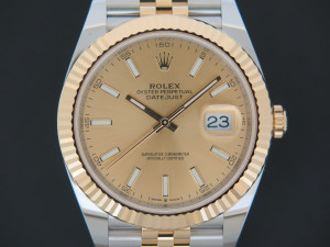 Rolex Datejust 41 Gold/Steel Champagne Dial 126333 NEW