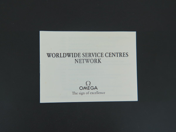 Omega - Service Centre Booklet 1989