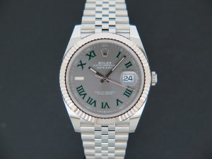 Rolex Datejust 41 Slate Roman Dial 126334 NEW