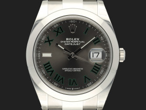 Rolex Datejust 41 Slate Roman Dial 126300 NEW