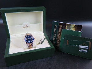 Rolex Submariner Date Gold/Steel 16613 RRR Rehaut Blue Dial